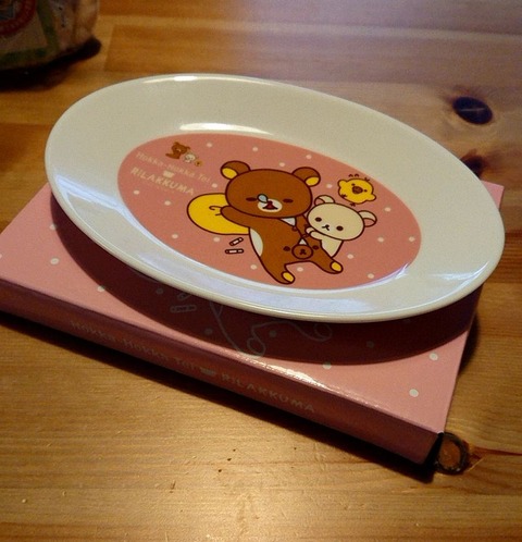 ほっかほか亭のリラックマプレート