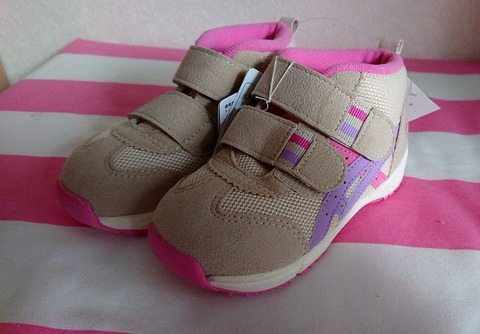 GD.RUNNERRBABY MS-MIDベージュ×ラベンダー