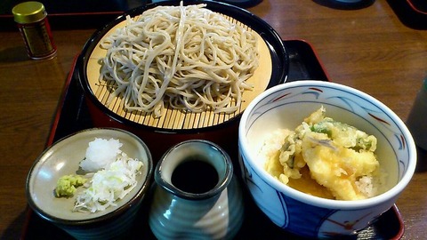 手打そば福太郎 天丼付きもりそば