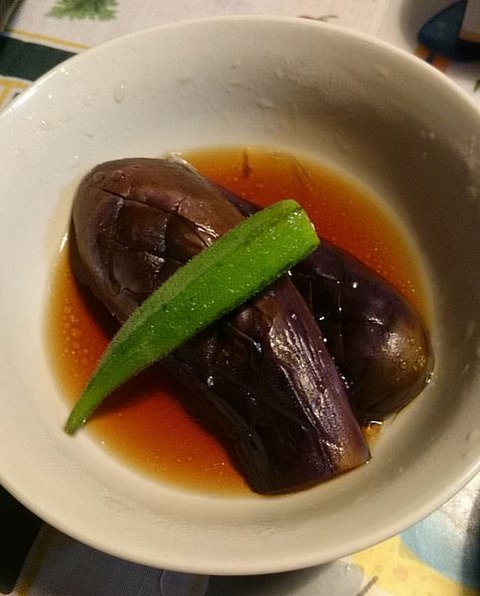千両茄子の揚げ浸し