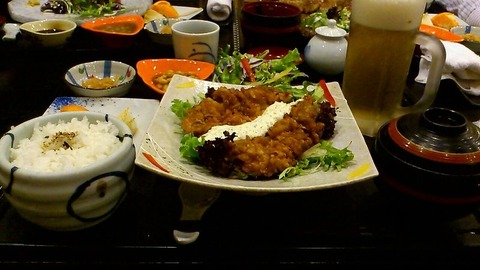 南蛮チキンカツ定食②