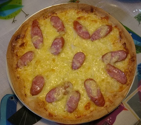 マヨネーズソースのダブルチーズPizza