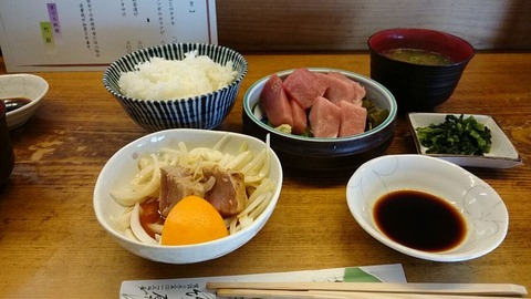 竹原 名物まぐろ定食