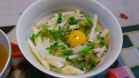 もこみち流 長いもと明太子のさっぱり丼