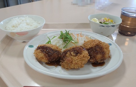 チーズチキンカツとブロッコリーのサラダ