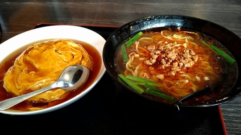 台湾ラーメン+天津飯