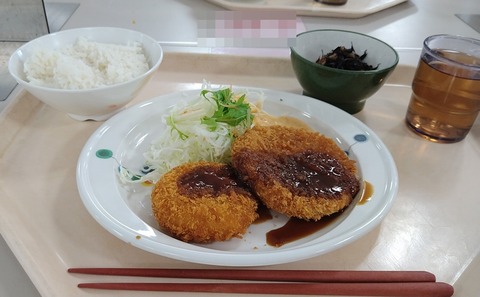 ハムカツとエビクリームコロッケ