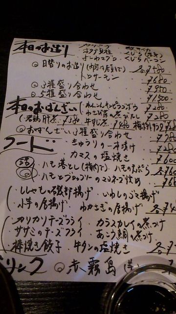 メニュー