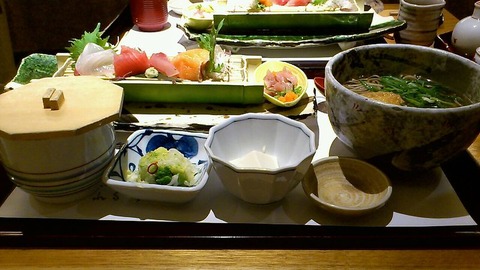 お造り定食(そば付)