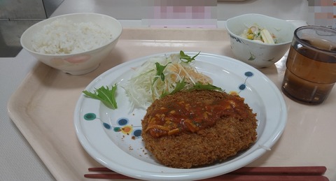 ビッグメンチカツチーズトマトソース