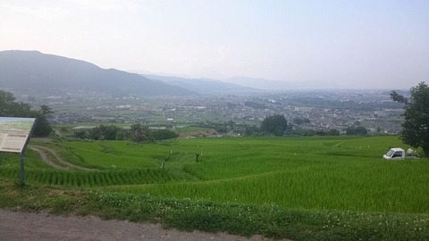 名勝 姨捨(田毎の月)姪石・上姪石地区②