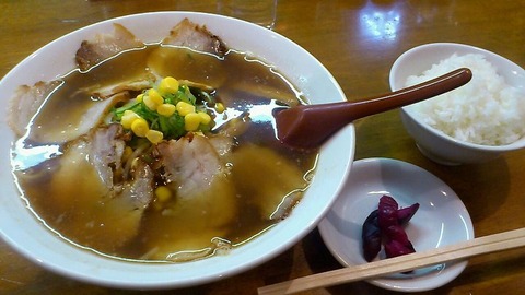 焼豚ラーメン+ライス小