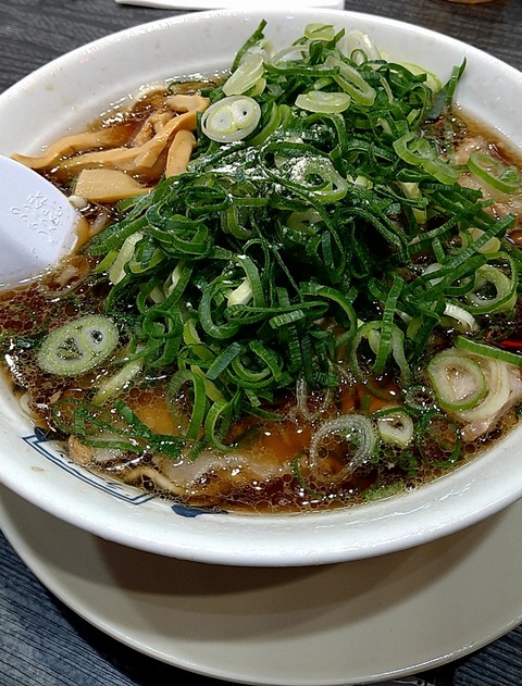 たかばしラーメン(並)硬麺+ネギ多目1