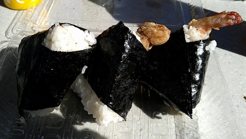 肉しぐれ+からむす+天むす