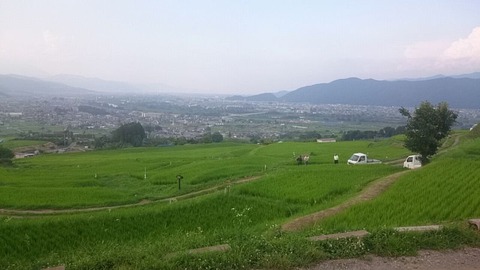 名勝 姨捨(田毎の月)姪石・上姪石地区③