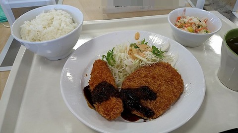いわし梅紫蘇フライとメンチカツ