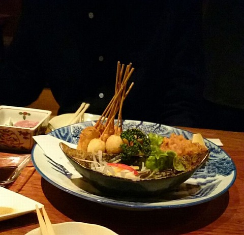 串カツと唐揚げ