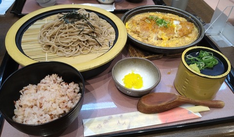 ざる・かつとじ定食