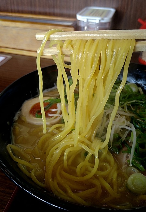 鶏そば硬麺ネギ多目②