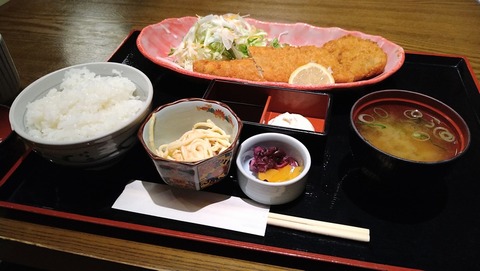 大きな白身フライ御膳