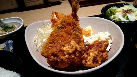 揚げ盛り定食1