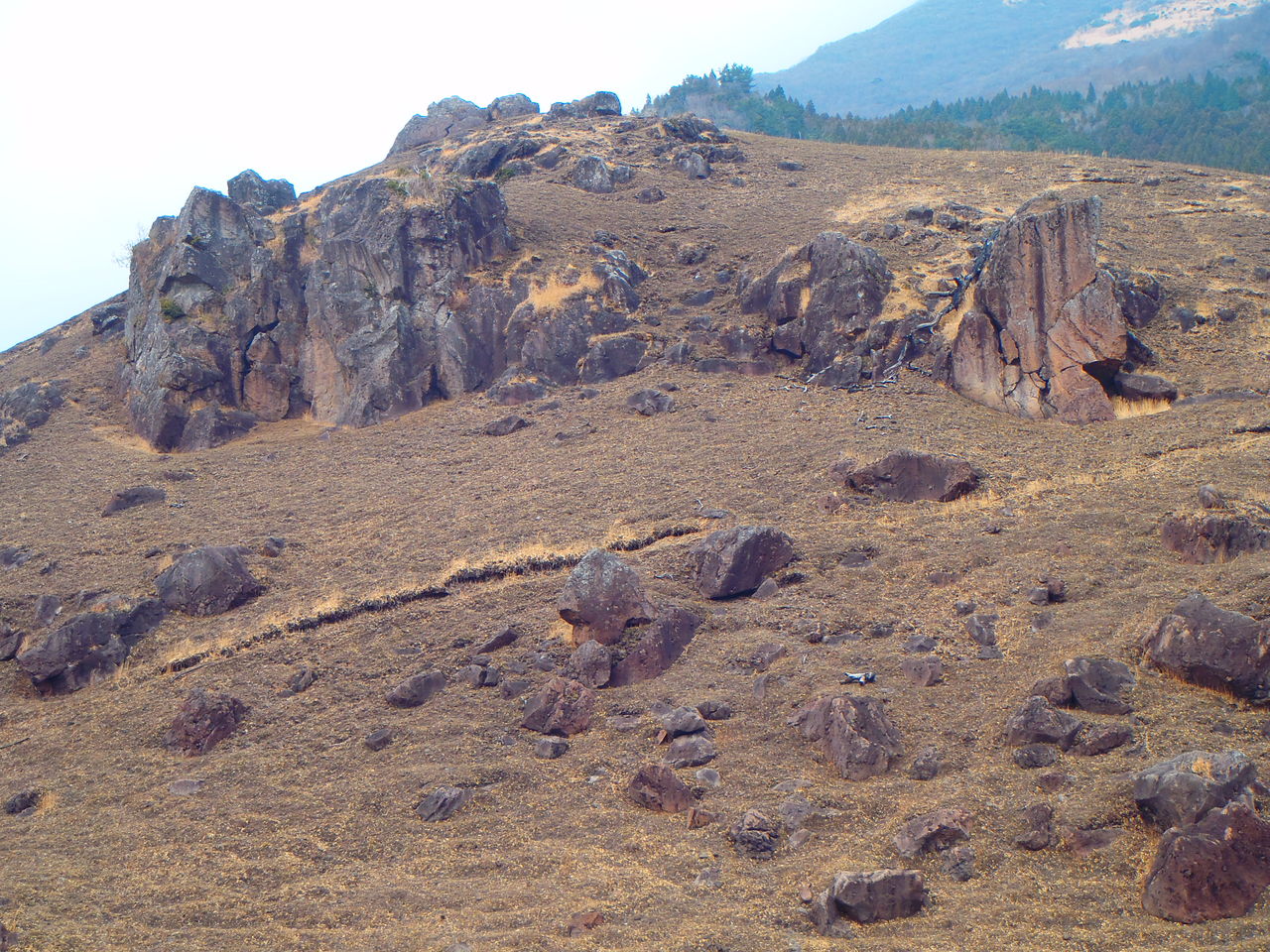 大分岳人の練習場所 由布岳岩場 観音岩 で登る クライマーｄｏｎの汗物語