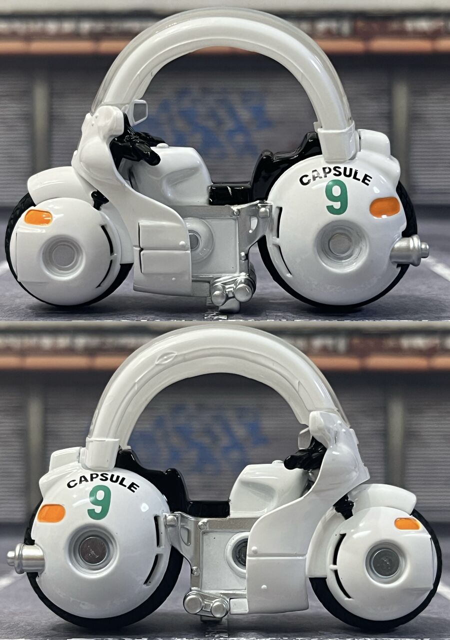 トミカ×ドラゴンボール ブルマのカプセルNo.9バイク 5個セット Dream TOMICA TOMICA x Dragon Ball Bulma's Capsule No. 9 Bike