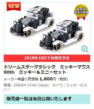 新製品情報】ドリームスタークラシック ミッキーマウス90th ミッキー