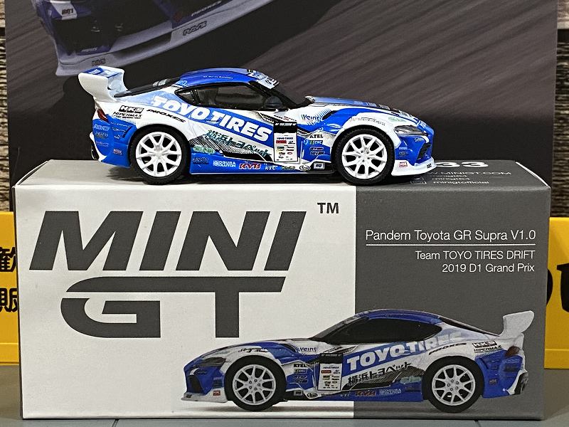 MINI GT MGT00233-D1 Pandem Toyota GR Supra V1.0 Team TOYO