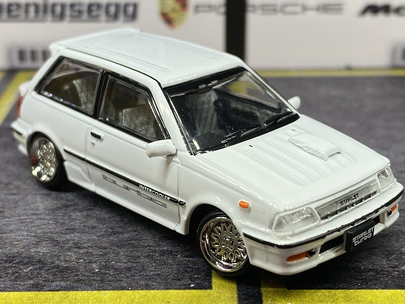 Bm Creations ビーエムクリエーションズ 1 64 トヨタ スターレット ターボ S 19 Ep71 ホワイト Rhd 限 期間限定ですっ 3inchダイキャストミニカーコレクション トミカ マジョレット