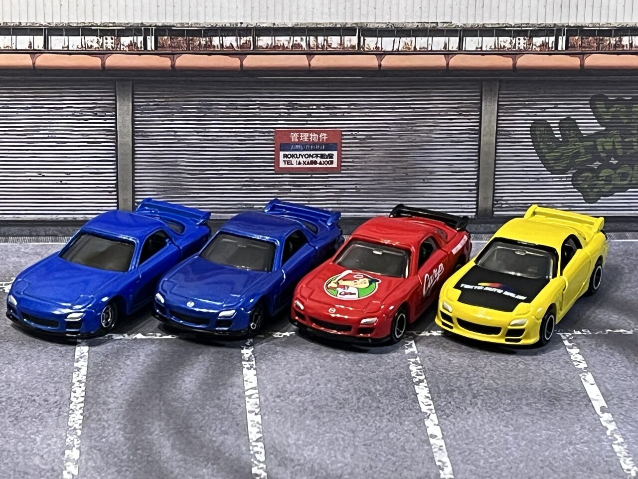 ミニカー 1/59 マツダ RX-7 広島東洋カープ×トミカ(レッド