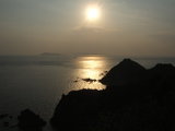 暮れ行く海‥