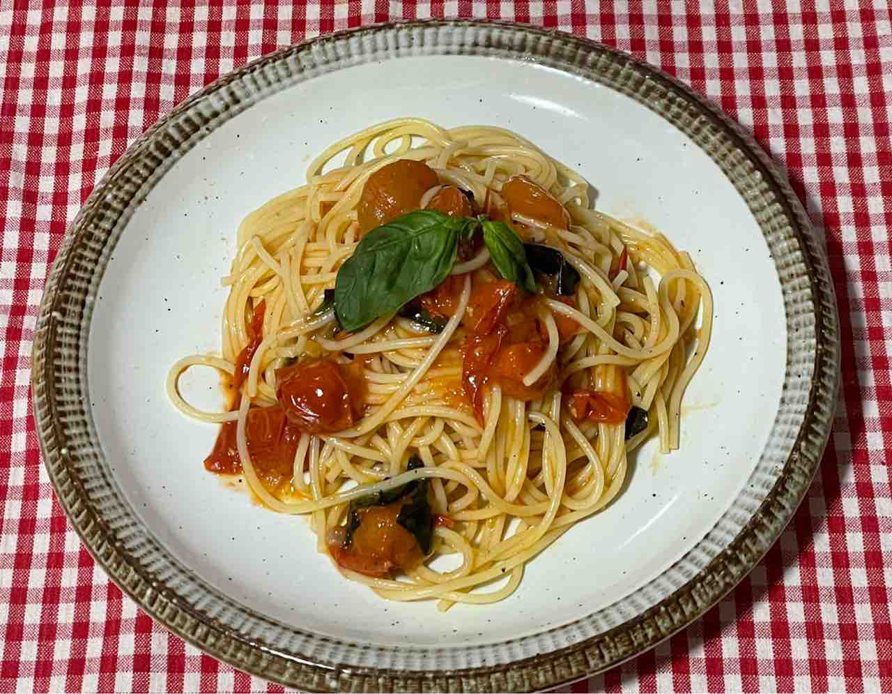 料理 ミニトマトソースのパスタ 趣味あれこれ研究所 料理 ミニトマトソースのパスタ 趣味あれこれ研究所