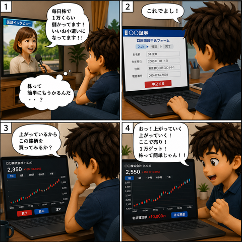 でいトレーダー物語（第１話）：株との出会い