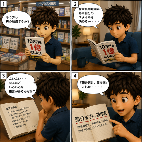 でいトレーダー物語（第2話）：本で勉強する