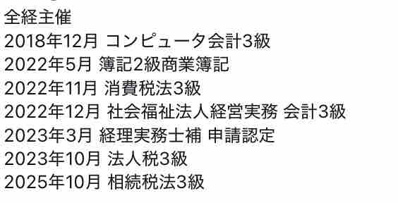 全経主催 検定試験