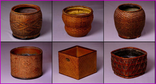 竹編み込み 手焙り火鉢 (年代物) 竹編み込み 手焙り火鉢 (年代物) 竹編み火鉢 DC6685 – 古福庵