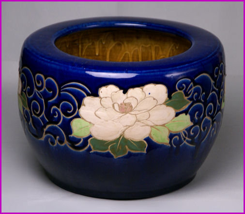 □昭和レトロ 信楽焼 火鉢 海鼠釉 なまこ釉 アンティーク 海鼠釉