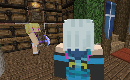 植林伐採木こりんガール シンシア ぐれなのマイクラライフ