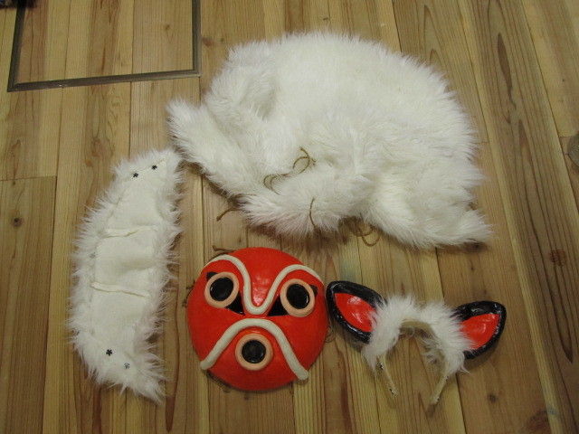 もののけ姫 サン お面 槍 短剣 ヒゲタス衣装