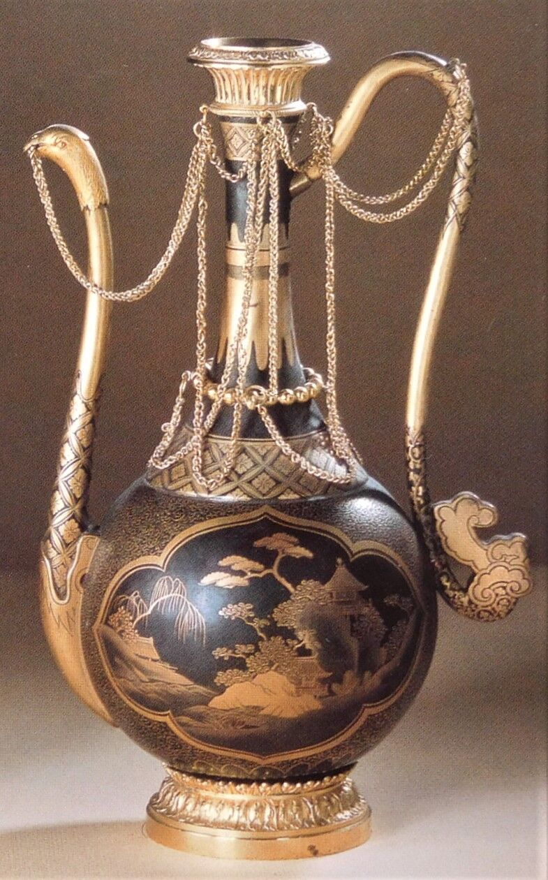 楼閣山水蒔絵水注 一対 ルーブル美術館 通番2 MR380.84 楼閣山水蒔絵水注 一対 ルーブル美術館 通番2 MR380.84