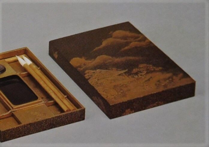 蒔絵 源氏絵巻硯箱 通番22番 MR380．62 ギメ美術館