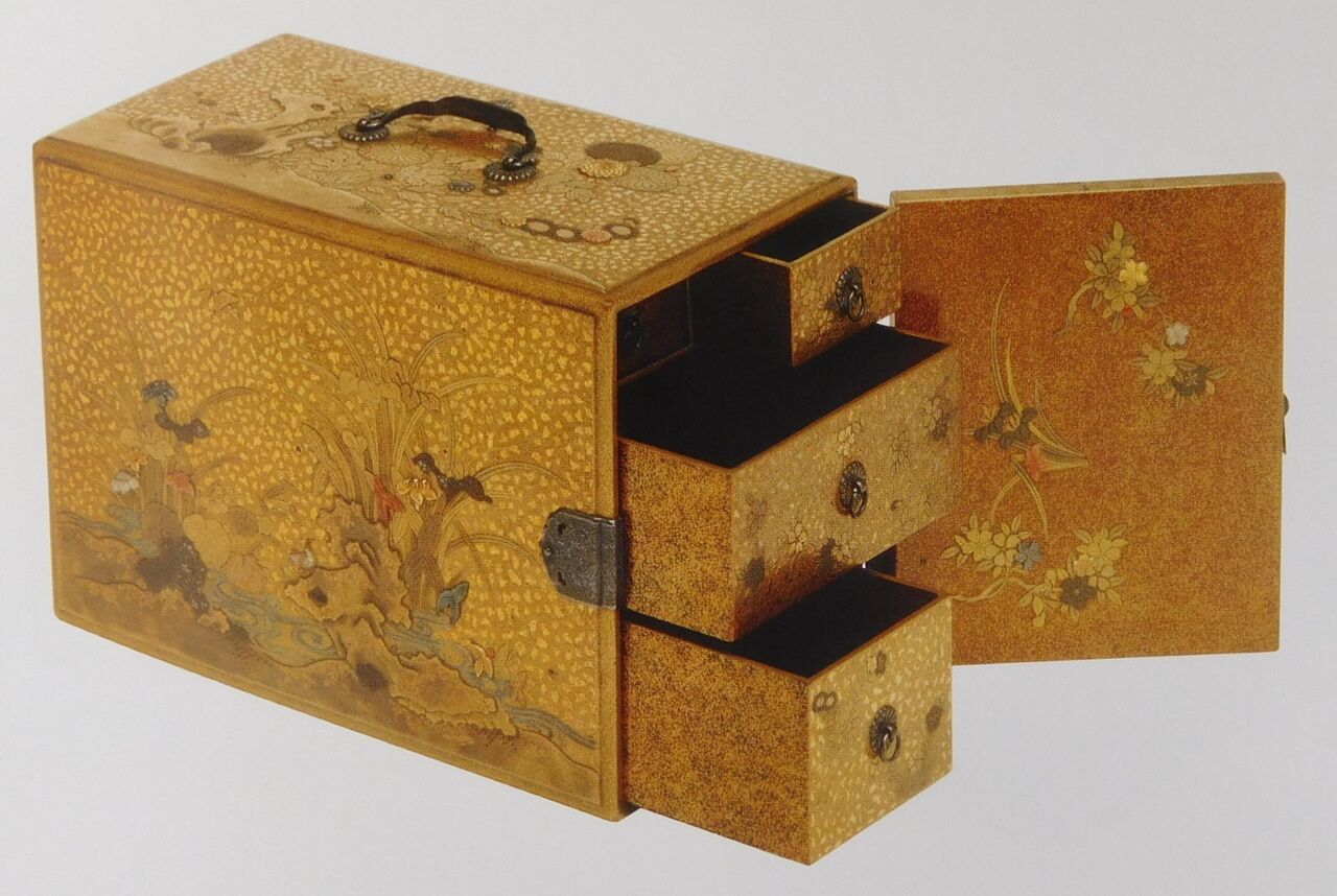 名作 四季花鳥蒔絵提箪笥 通番26番 MR380．69 ギメ美術館 食器