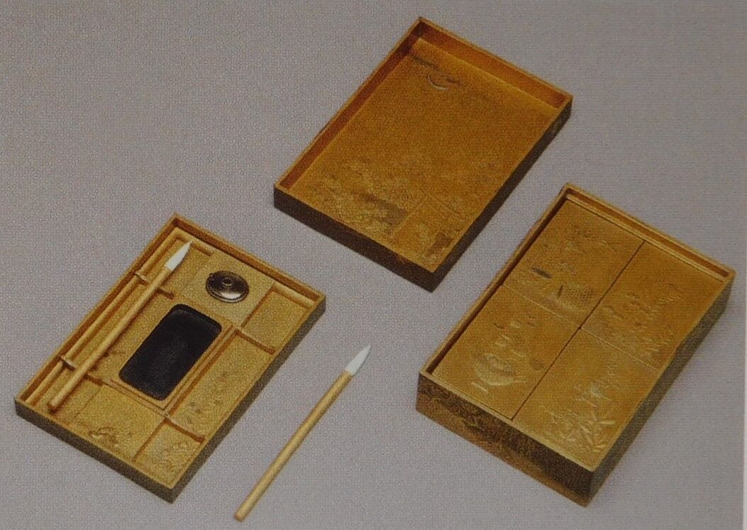蒔絵 源氏絵巻硯箱 通番22番 MR380．62 ギメ美術館