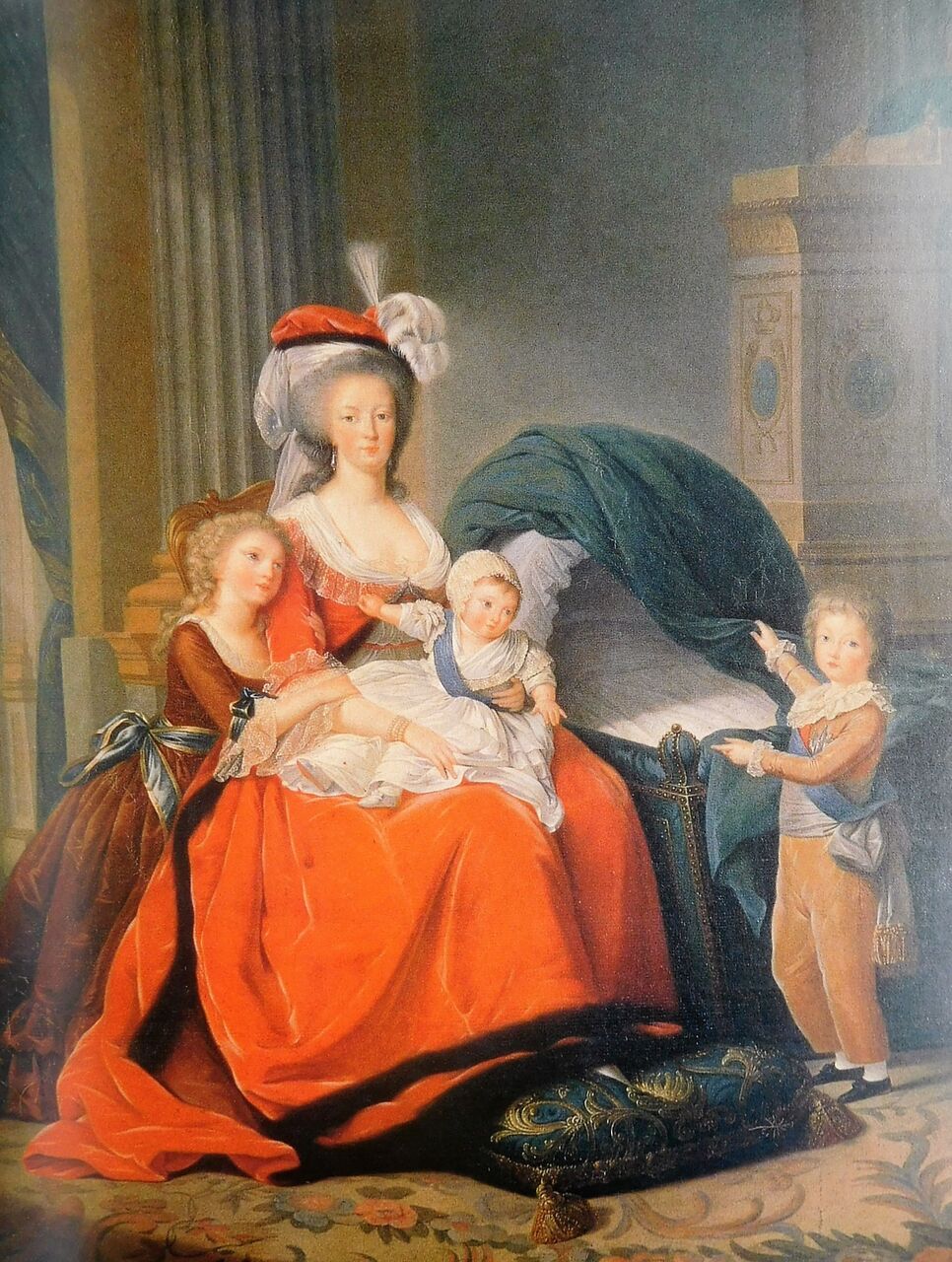 王妃マリー アントワネットと子供たち ヴィジェ ルブラン作 サロン マリー アントワネット