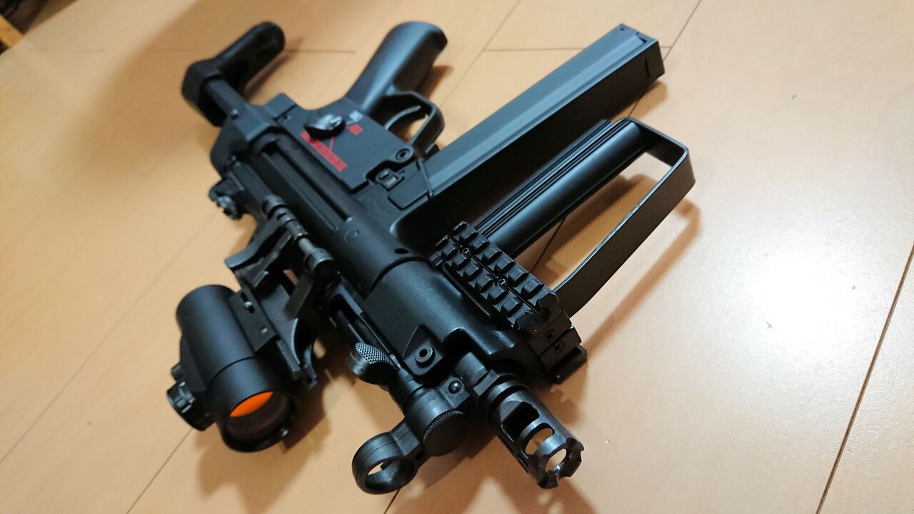 東京マルイ MP5K HC プロトタイプ風カスタム ストックもつけて 東京マルイ MP5K HC プロトタイプ風カスタム ストックもつけて
