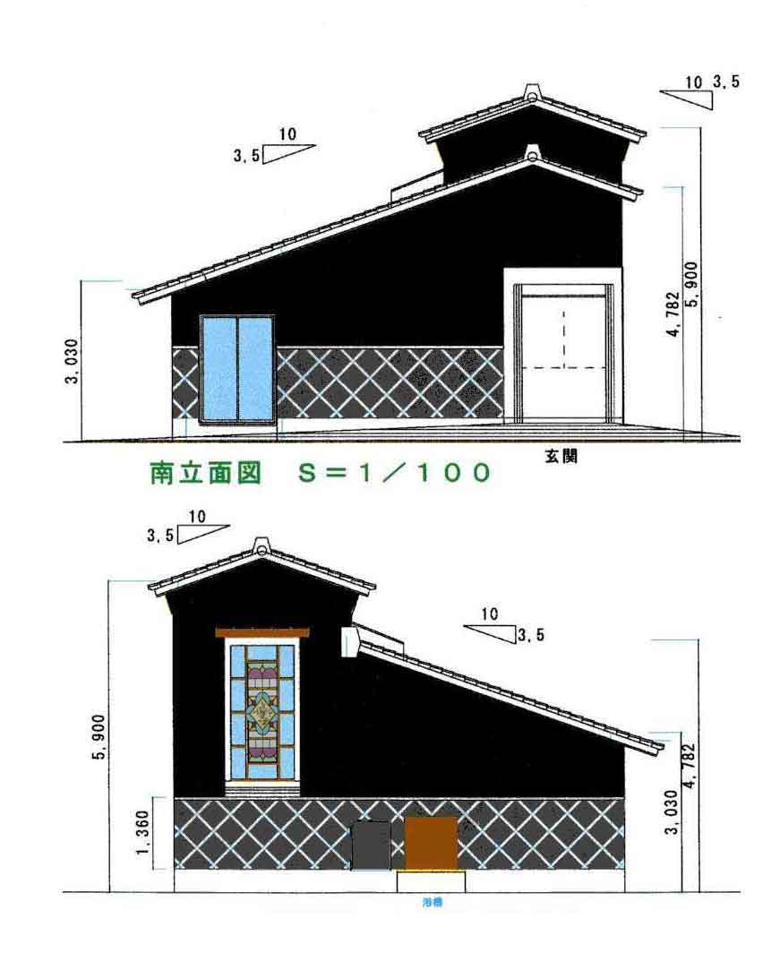 外観立面図の色づけが完成 和倉温泉 知って魅力な ないしょ話 外観立面図の色づけが完成 和倉温泉 知って魅力な ないしょ話