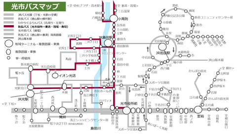 防長バス熊毛線_路線図