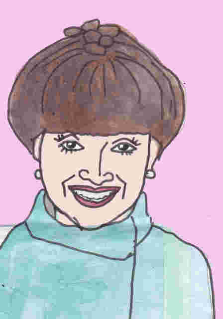 似顔絵 黒柳徹子 アアト日曜画家 似顔絵 黒柳徹子 アアト日曜画家