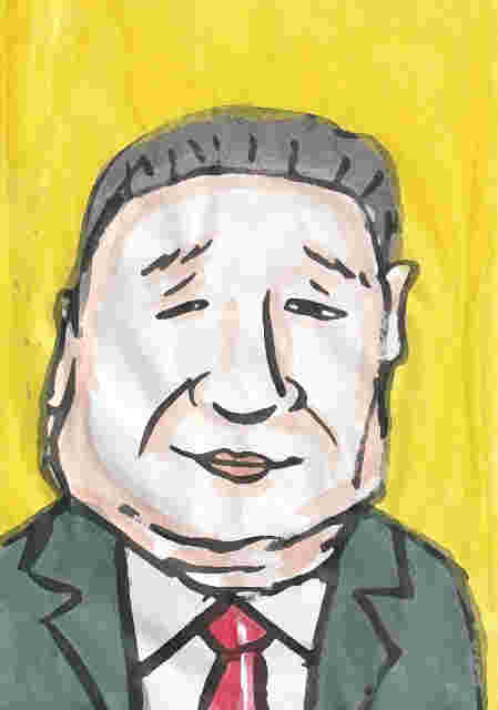 似顔絵 習近平 アアト日曜画家 似顔絵 習近平 アアト日曜画家